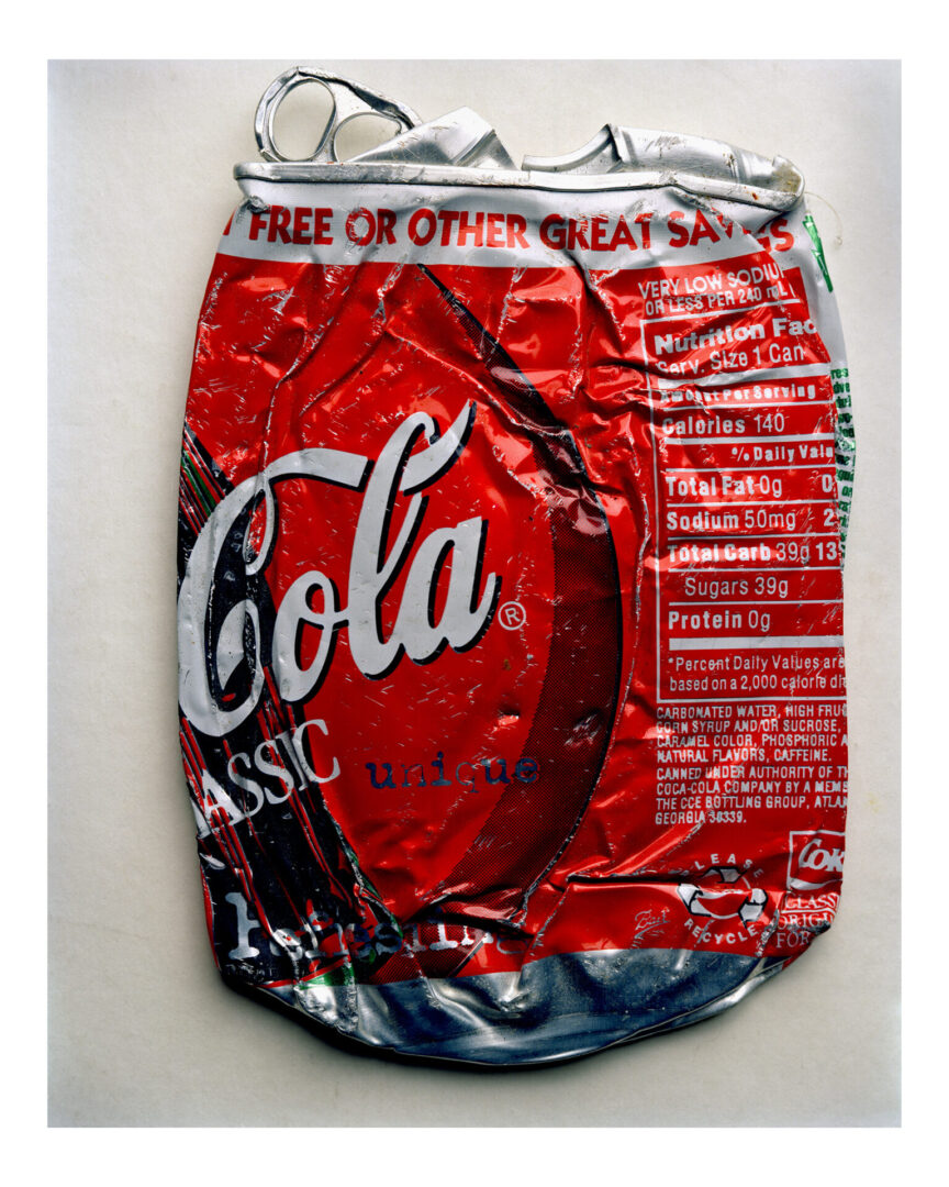 crushed can of soda